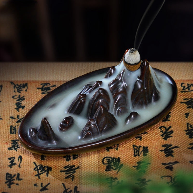 Jiangnan Landscape Series: Reverse Flow Incense with Scholar's Boat Design