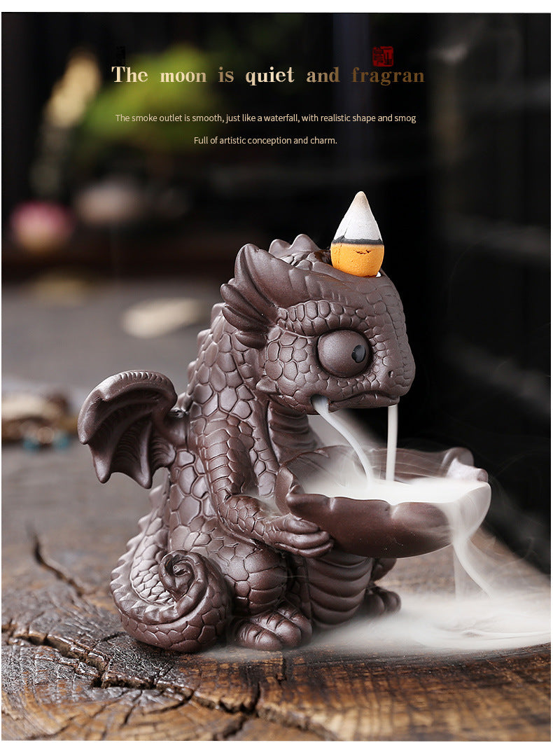 Baby Dinosaur Reverse Flow Incense (Includes a Pack of Incense Materials)