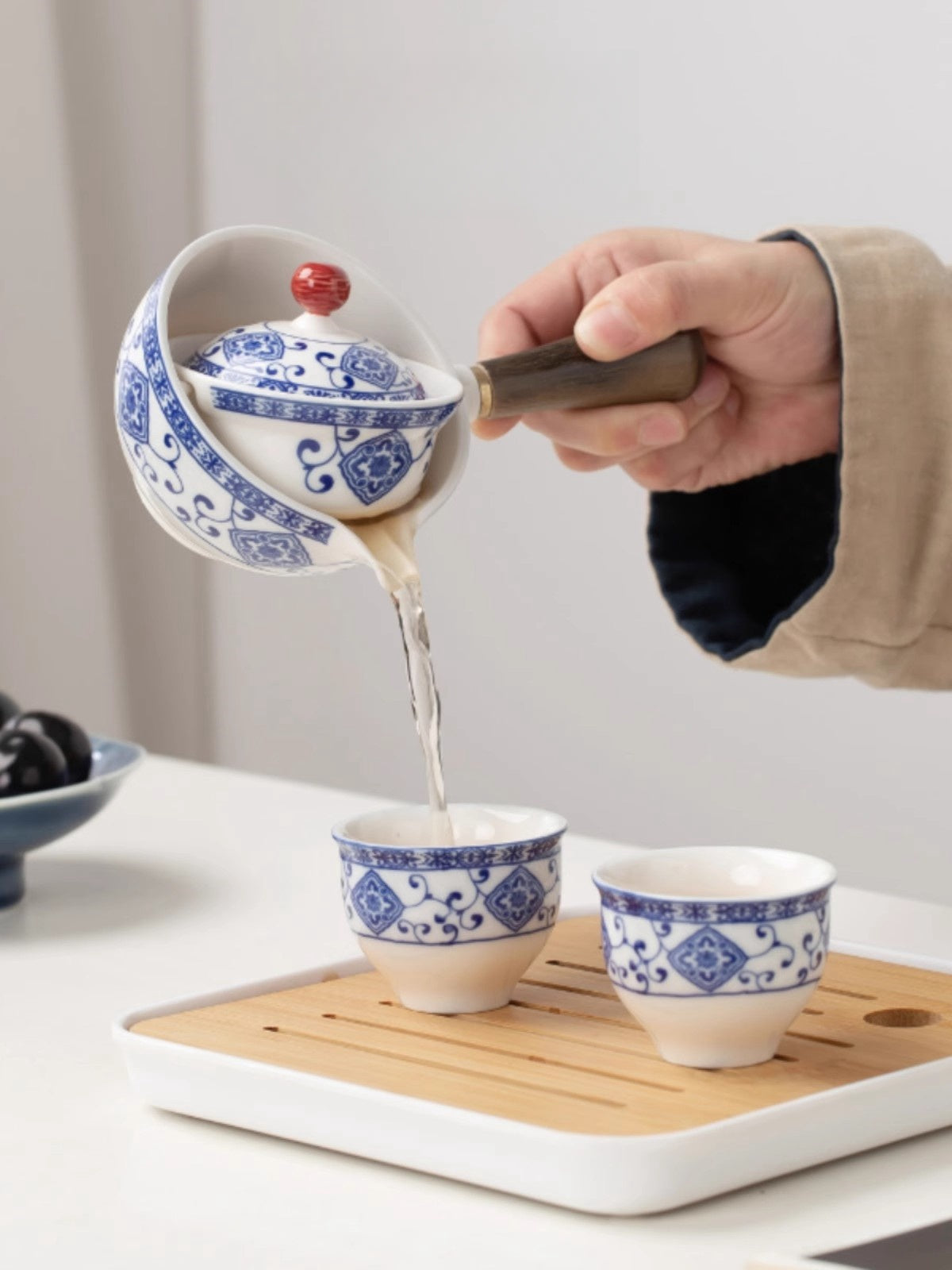 Blue and White Porcelain Teapot