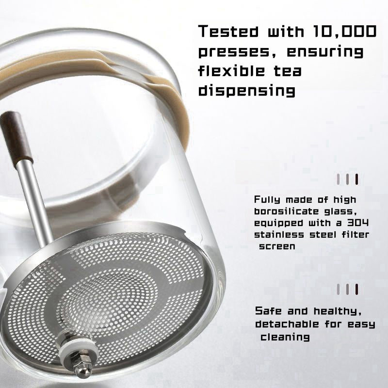 Press type tea water separation kettle