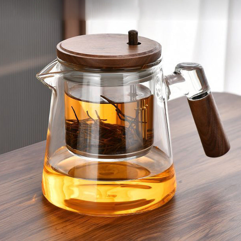 Press type tea water separation kettle