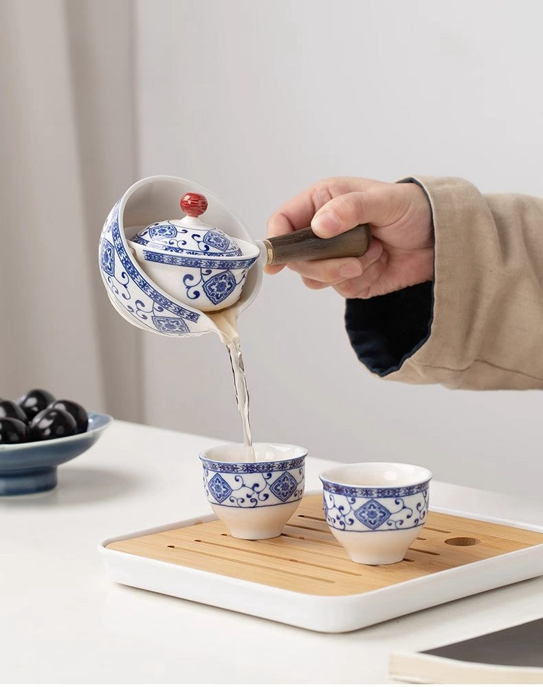 Blue and White Porcelain Teapot