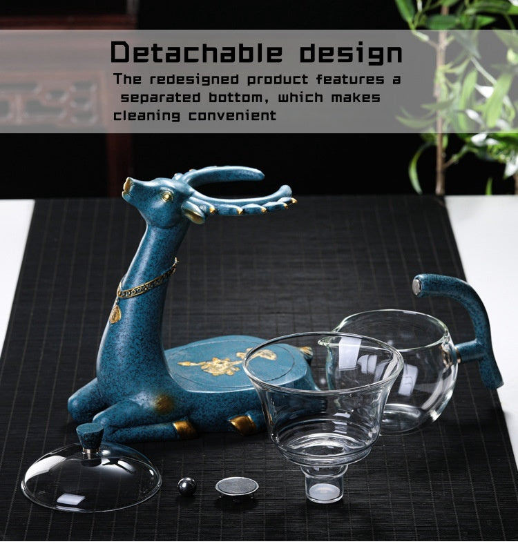 blue deer shaped water kettle