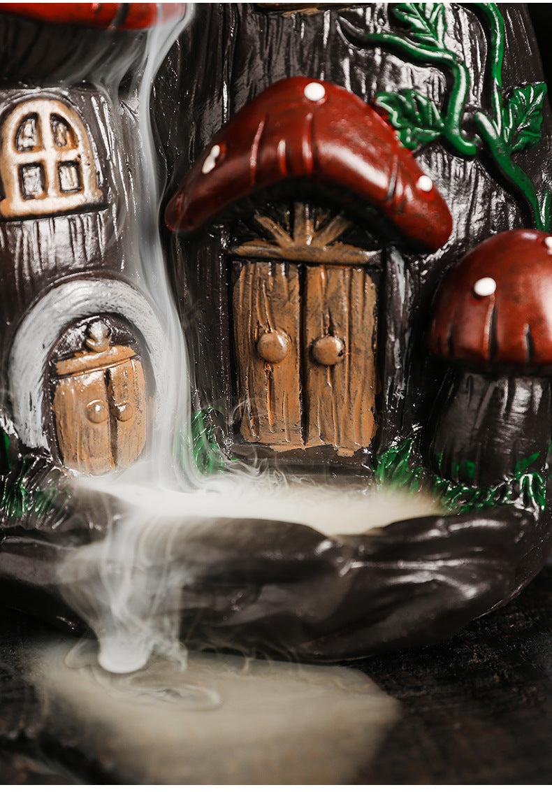 Mushroom House Reverse flow Incense(Includes a Pack of Incense Materials)