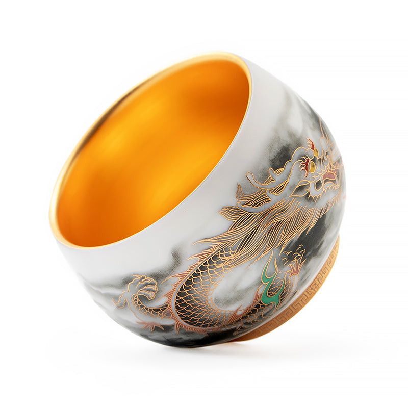 Colorful Dragon Tea Cup Tenmokus