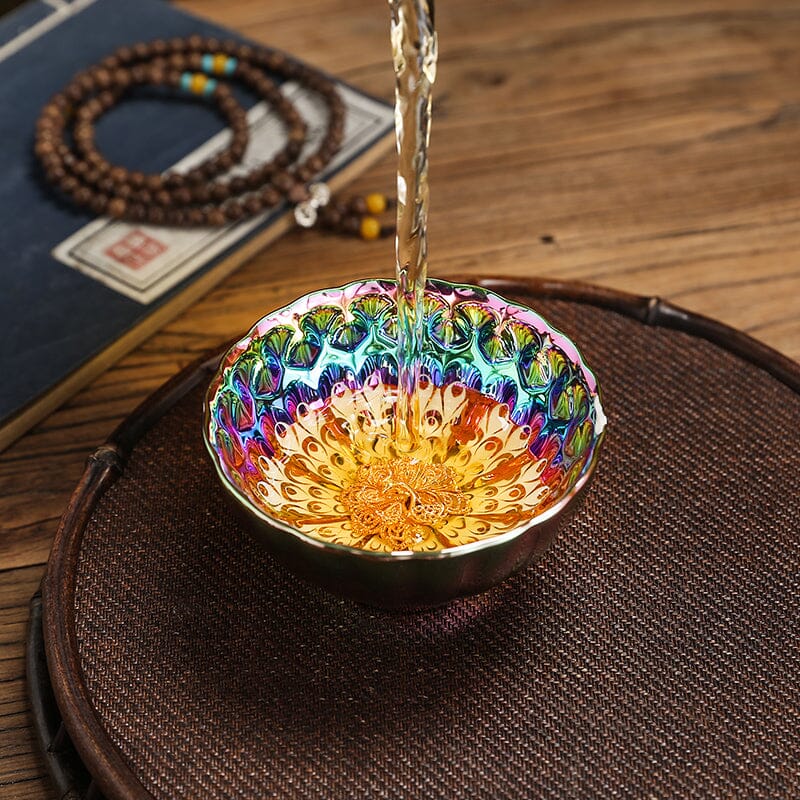 Peacock Fairy Tea Cup Tenmokus