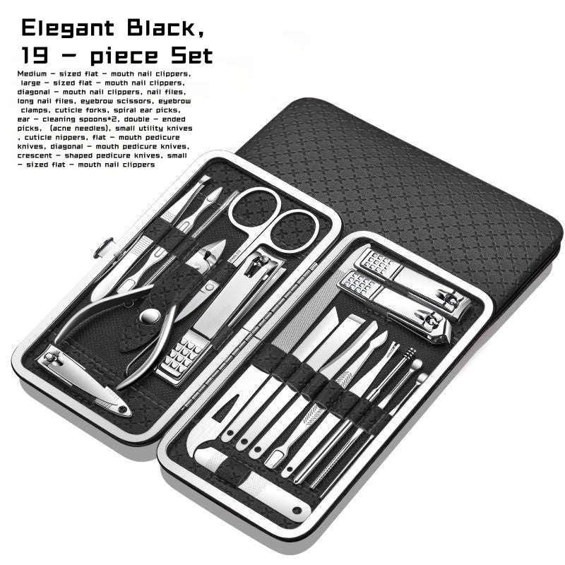 19 - piece nail clipper set