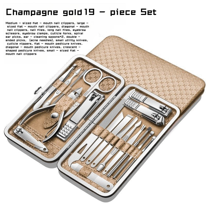 19 - piece nail clipper set