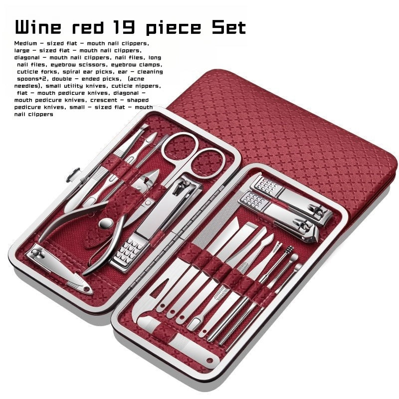 19 - piece nail clipper set