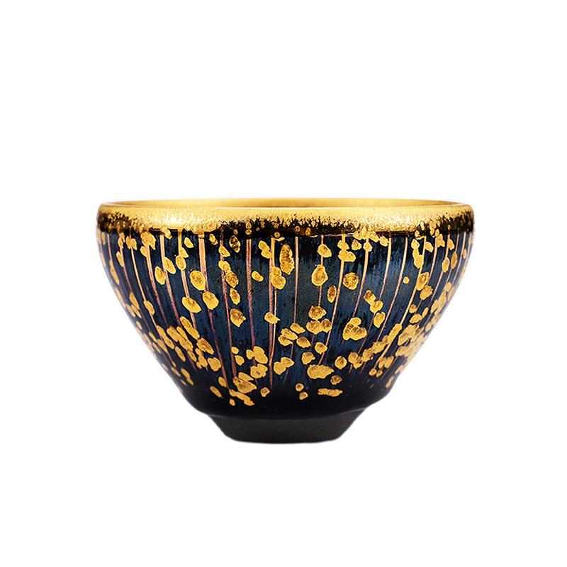 Golden Drops Tea Cup Tenmokus